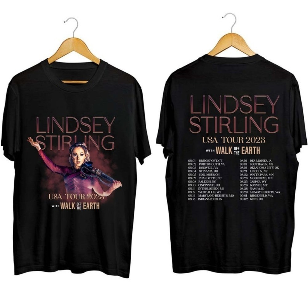 Lindsey Stirling With Walk Off The Earth Tour Shirt Lindsey Stirling 2 Sided
